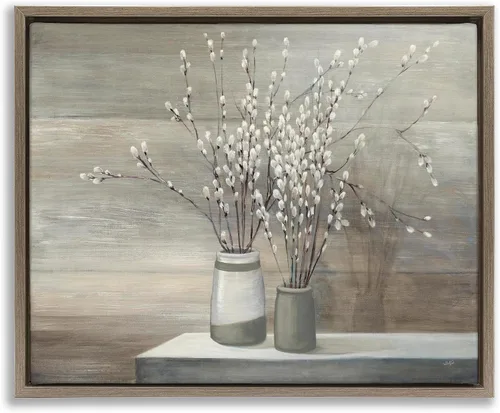Vista 29 de Birds Floral Meadow Blossoms, 16 x 20 Inch Canvas in Floater Frame Stupell Industries · By Nan · Ready to hang once unboxed · Made in USA