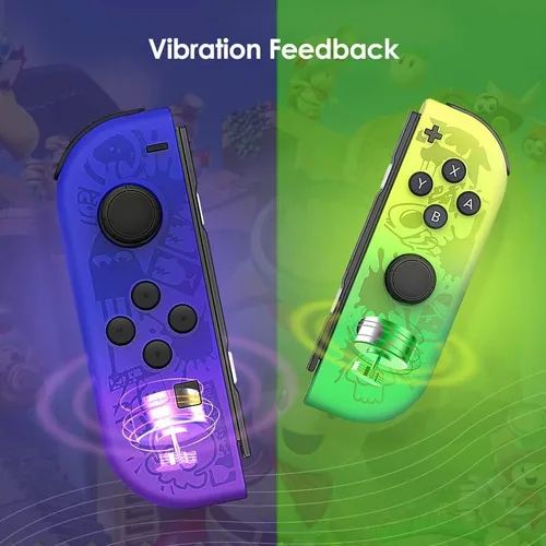 Vista 4 de Joy Con for Switch Nintendo, Replacement for Switch Wireless Controller with Double Vibration, Wake-UpScreenshotMotion Control