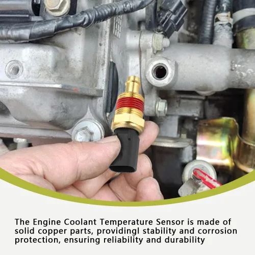 Vista 5 de Sensor de temperatura del refrigerante del motor, sensor de temperatura para automóvil, accesorios de detección de temperatura del agua del motor