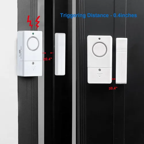 Vista 6 de Sensor de alarma de puerta, alarma para puertas al abrir, alarma de puerta de ventana de 120 DB, alarmas de puerta para seguridad de los niños