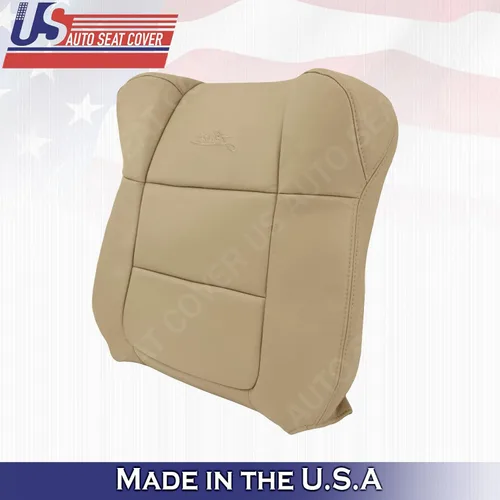 Vista 3 de 2001 a 2003 para Ford F150 Lariat Driver & Passenger Top Seat Cover TAN Leather