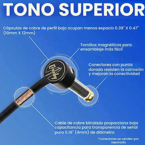 Vista 3 de Crosby Kit de cables de pedalera sin soldadura, no requiere pelado de cables, bobina de 5 pies para cables de conexión personalizados