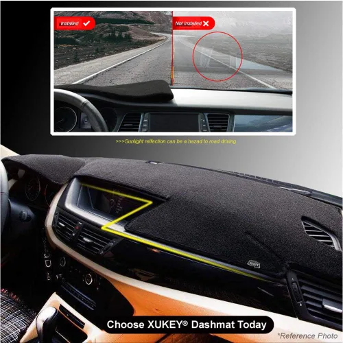 Vista 5 de XUKEY Cubierta de tablero para Acura TL 2004 2005 2006 2007 2008 cubierta de tablero