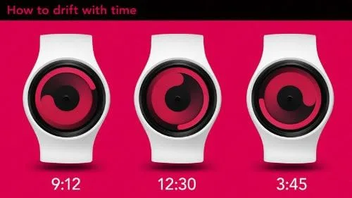 Vista 7 de ZIIIRO Reloj de mercurio., Negro púrpura