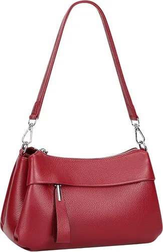 Vista 33 de Over Earth Genuine Leather Crossbody Bags for Women Small Hobo Handbags Shoulder Purses with 2 Detachable Straps