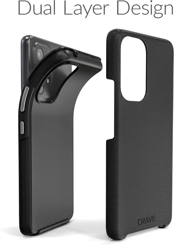 Vista 4 de Crave Para Samsung Galaxy A53 Caso, Funda De Doble Capa De Protección A Prueba De Golpes Para Galaxy A53 5G (6.5 Pulgadas) - Negro