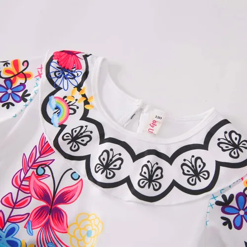 Vista 3 de Akokvlar Vestido de disfraz de princesa para niñas conjunto de disfraces de princesa para Halloween