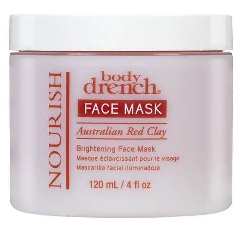 Vista 2 de Body Drench Nourish - Mascarilla iluminadora de arcilla roja australiana, 4 onzas