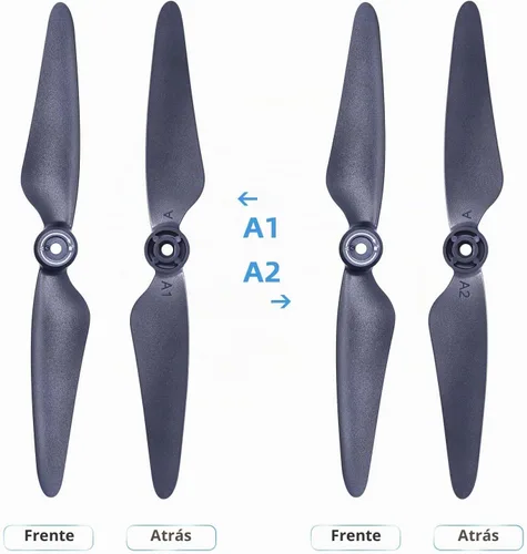 Vista 3 de Bwine F7GB2 Pro Drone Original Hélices Reemplazo 4 Pcs - Negro