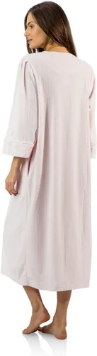Vista 3 de Casual Nights Bata larga de forro polar jacquard con cremallera frontal para mujer