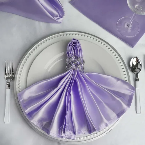 Vista 14 de Efavormart - Servilletas de lino de satén de terracota de 20 x 20 pulgadas para decoración de bodas, cumpleaños, restaurantes, fiestas, 25