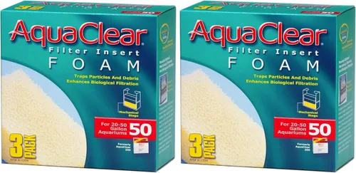 Vista 3 de Aqua Clear AquaClear 20 insertos de carbón activado, medios de repuesto de filtro de acuario, paquete de 3, A1380 Medios de reemplazo de filtro