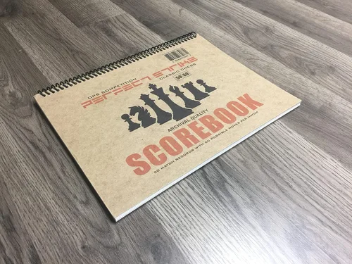 Vista 5 de Libro de puntuaciones de ajedrez Perfect Strike con reglas e instrucciones de puntuación. Heavy Duty. Práctica y competencia. (8.5" x 11") TS-50:60