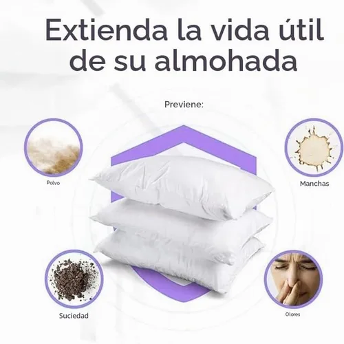 Vista 4 de Hygea - Juego de 2 protectores de almohada para ácaros y alérgenos