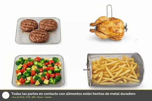 Vista 4 de Yedi PureView - Horno freidora de aire de 12.7 cuartos de galón con ventanas de visión dual