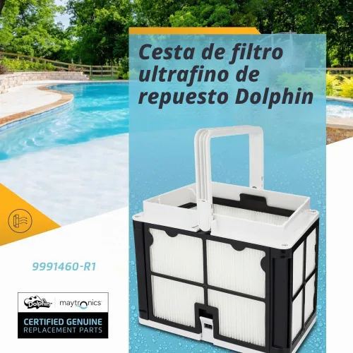 Vista 2 de Dolphin Pieza de repuesto original — Cesta de filtro ultrafina — 9991460-R1