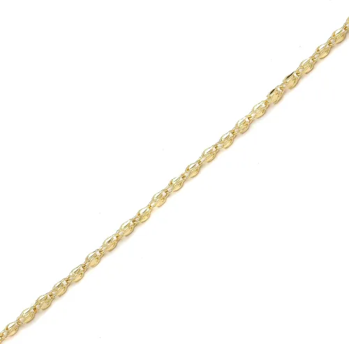 Vista 3 de Floreo - Pulsera y tobillera de cuerda turca de oro amarillo de 10 quilates, 0.118in