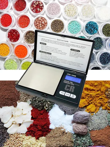 Vista 7 de CR Scale - Báscula digital prémium para alimentos, 3.53 oz por 0.00 oz, negro, portátil (JDS-100B)
