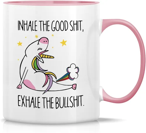 Vista 10 de Retreez Taza divertida – Namaste Namastay Home with My Dog Dogs Lover Meditación Yoga 11 Oz Tazas de café de cerámica – Divertido, sarcasmo
