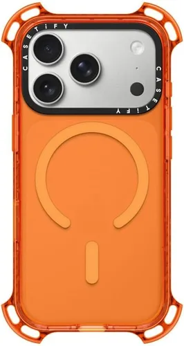 Vista 17 de CASETiFY Funda Bounce para iPhone 16 Pro [a prueba de golpes, 21.3 pies, protección contra caídas de grado militar 6X, compatible con Magsafe] Azul