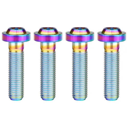 Vista 25 de Titanium M10 Torx Head Bolt (M10x10mm Pitch 1.25mm, Black) 10 15 20 25 30 35 40 45 50 55 60mm Pitch 1.25/1.5mm Screw Pack of 4