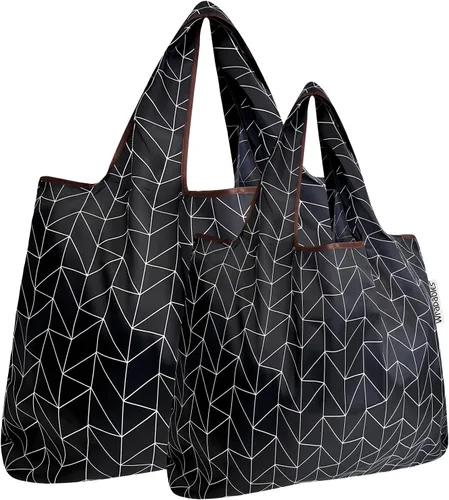 Vista 12 de Bowbear Bolsa de compras reutilizable de nailon plegable (juego de 2), cachemira colorida