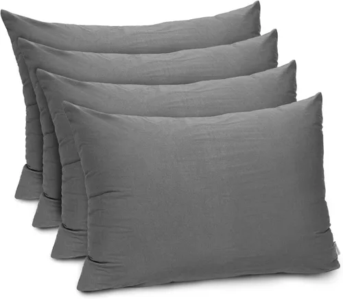 Vista 23 de Funda de almohada impermeable de bambú y rayón de Gogreen, funda de almohada transpirable, protector de almohada refrescante con cremallera, funda