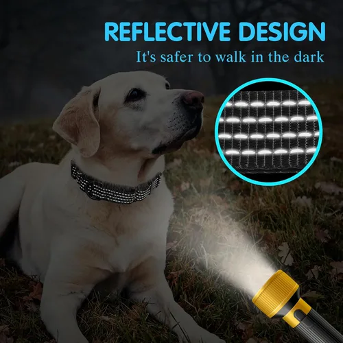 Vista 5 de Collar Martingale para perros de entrenamiento, 1 unidad, collares reflectantes ajustables con hebilla, sin tirones, evita que se resbalen