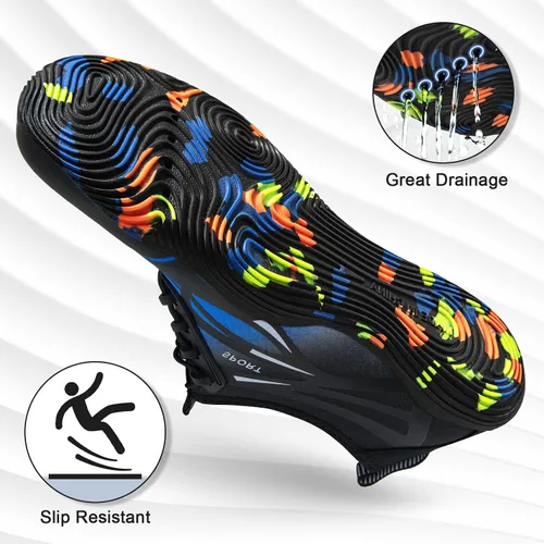 Vista 3 de ATHMILE Zapatos de agua para hombres y mujeres, zapatos de río, para adultos, natación, playa, lago, piscina, calcetines acuáticos, calcetines