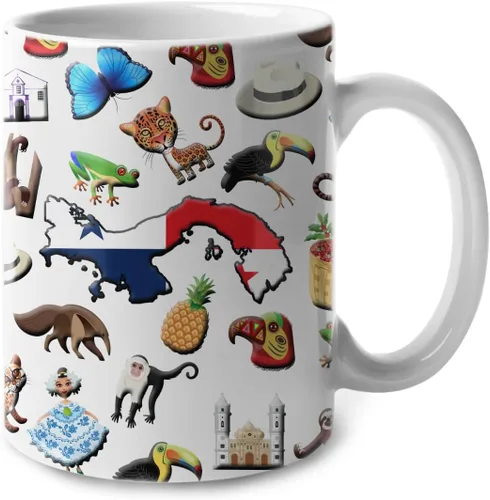 Vista 34 de Lotacy Taza de café con símbolos de Cuba con bandera de mapa, taza de cerámica de bandera cubana de 11 onzas, recuerdo de Cuba y regalos, idea