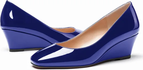 Vista 6 de WAYDERNS Zapatos de tacón bajo con cuña de tacón bajo para mujer de 2 pulgadas