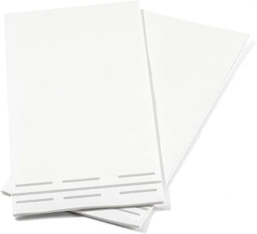 Vista 7 de Paquete de 50 toallas de mano de papel para invitados con sensación de lino, toallas de papel desechables súper absorbentes para baño, fiesta, bodas