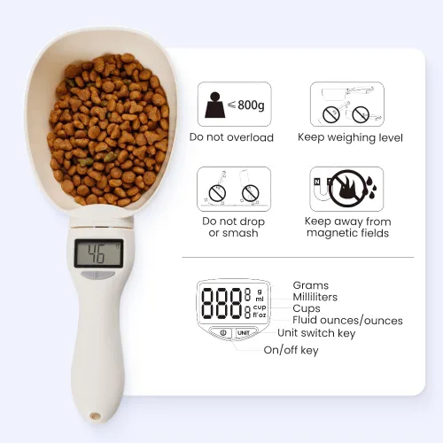 Vista 3 de Cuchara medidora digital 2025, escala de medición de alimentos, 28.22 oz/0.004 oz, alta precisión con pantalla LCD, cuchara medidora electrónica