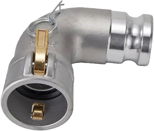 Vista 5 de Tipo de aluminio DA Camlock montaje, codo de 90 grados, 2 "Camlock hembra x 2" Camlock macho