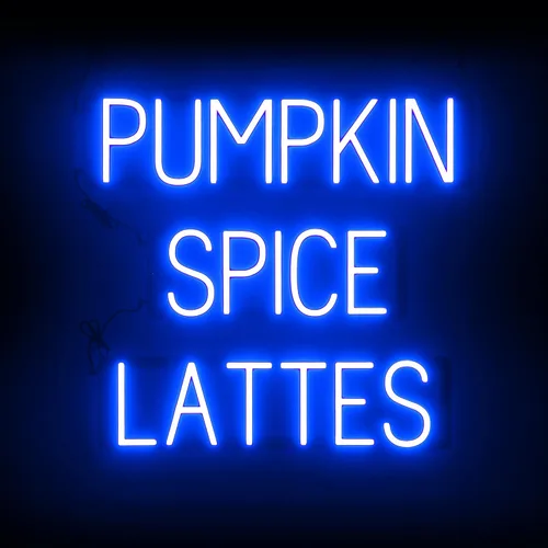 Vista 17 de SpellBrite Letrero de té Aspecto de letrero de té neón, luz LED azul, 13.1 x 6.3 pulgadas Ultra-Bright Click-Together Signage for Cafes, with
