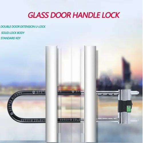 Vista 2 de Cerradura de bicicleta en U, bloqueo de grillete ajustable - Cerradura de grillete en forma de U - Cerradura de bicicleta, se adapta a la mayoría