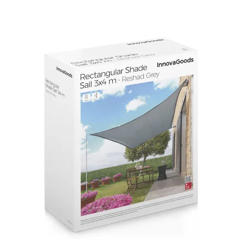 Vista 14 de Toldo Vela de Sombra Rectangular Reshad InnovaGoods 3 x 4 m