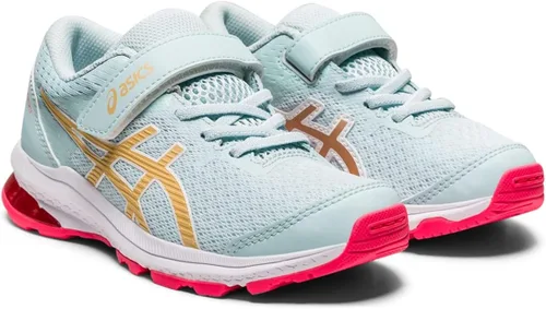 Vista 2 de ASICS Tenis de correr preescolar GT-1000 10 para niños Azul Patchwork