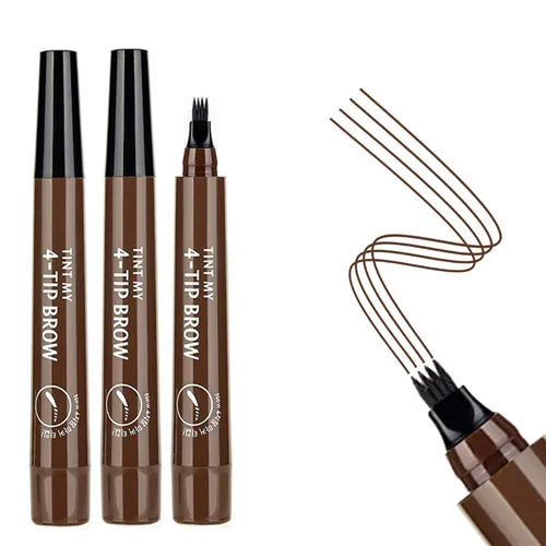 Vista 10 de 3 lápices de cejas negros para mujer, impermeables, de larga duración, lápiz de cejas Microblading para cejas fácil crear maquillaje natural de cejas