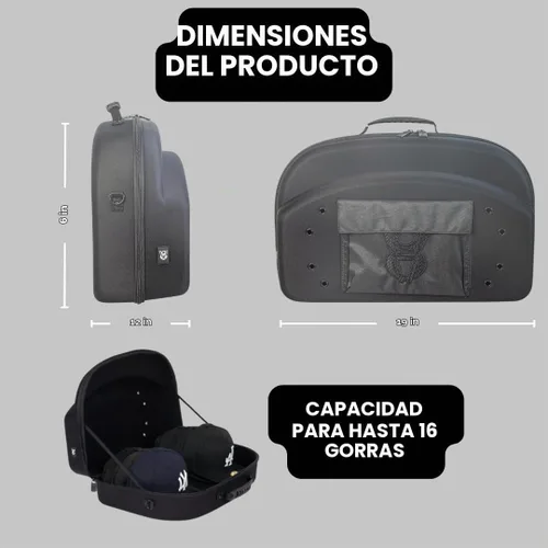 Vista 8 de Homiegear HG Travel VIP - Funda de transporte multiusos, hasta 14 sombreros Negro