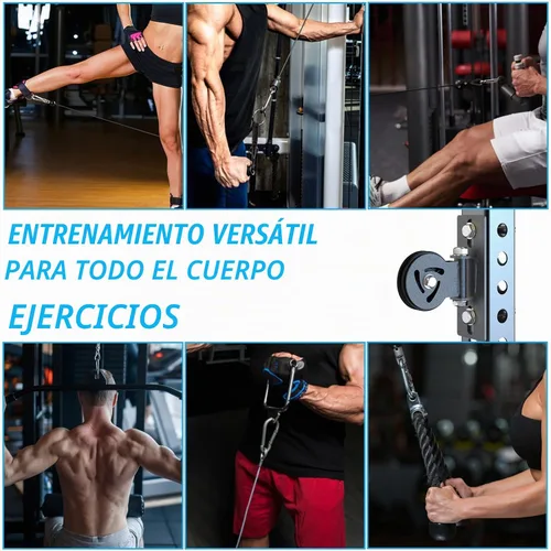 Vista 7 de J Bryant Sistema de polea para rack de alimentación – Se adapta al tamaño de agujero de 5/8 pulgadas, accesorio de polea de cable para bastidores