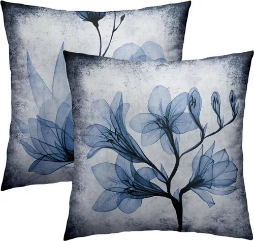 Vista 15 de Giwawa Juego de 2 fundas de almohada decorativas con diseño floral de girasol de 16 x 16 pulgadas, fundas de cojín decorativas para el hogar, sofá