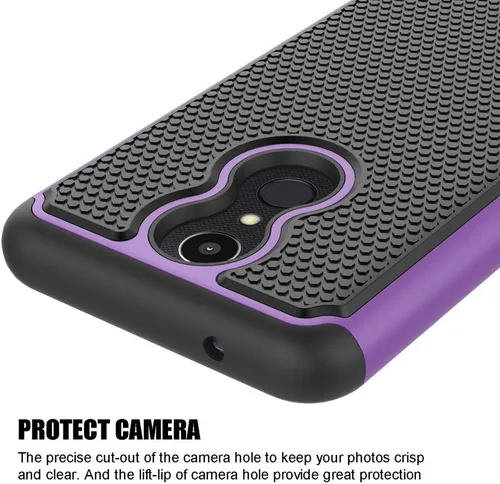 Vista 5 de Funda de teléfono a prueba de golpes para K10 2018 [púrpura]