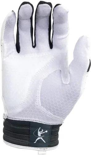 Vista 3 de Mizuno Finch Softball - Guantes de bateo acolchados Par Adulto y joven Palma antideslizante Palma acolchada Parte trasera de malla