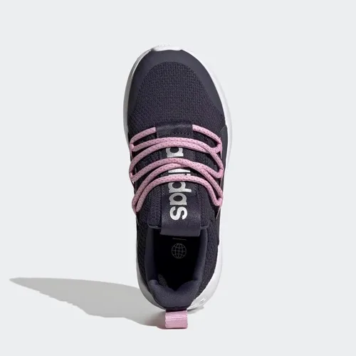 Vista 3 de adidas Tenis Lite Racer Adapt 5.0 sin cordones para niños