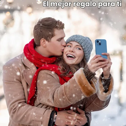 Vista 6 de ORNARTO - Funda compatible con iPhone 13 Mini, goma de gel suave de 3 capas de silicona líquida delgada con microfibra, 13,7 cm, azul Caucho