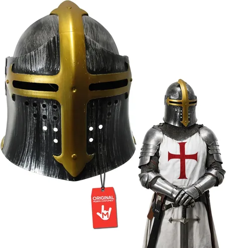 Vista 9 de Nicky Bigs Novelties Casco medieval de caballero templario para disfraz