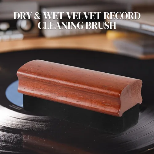 Vista 6 de Kit de limpieza de discos de vinilo 5 en 1, cepillo de disco