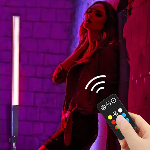 Vista 7 de Varita de luz para fotografía, tubo RGB, luz para fotografía, luces RGB, iluminación de video para filmación, transmisión, barra de luz LED