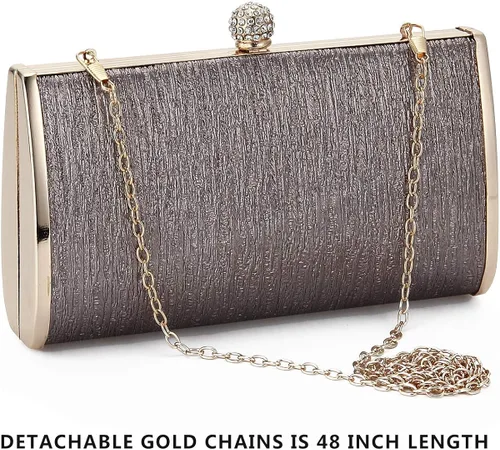 Vista 7 de Bolsos de embrague de noche para mujer marco de metal bolso de noche bolso de noche bolso de boda fiesta de graduación cócteles nupciales